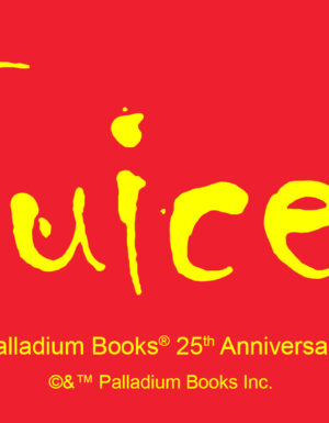 a red bumper sticker with yellow text that says "juiced"