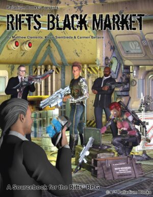 the 3d rendering of Rifts Black Market, shows a black market deal gone wrong