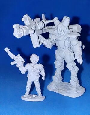 Rifts Glitter Boy Pilot plastic Miniature Pack