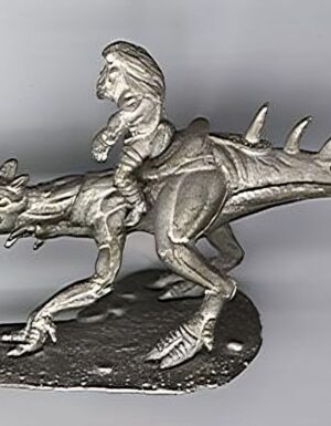 Simvan and Ostrosaurus pewter Miniature