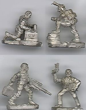 Rogues and Scout pewter Miniature Pack