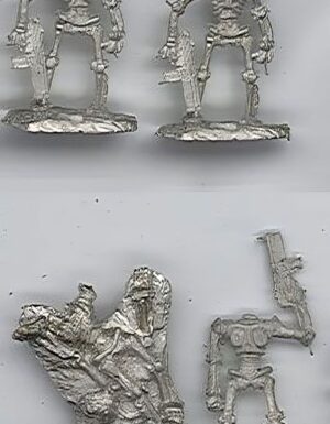 damaged skelebots pewter miniatures