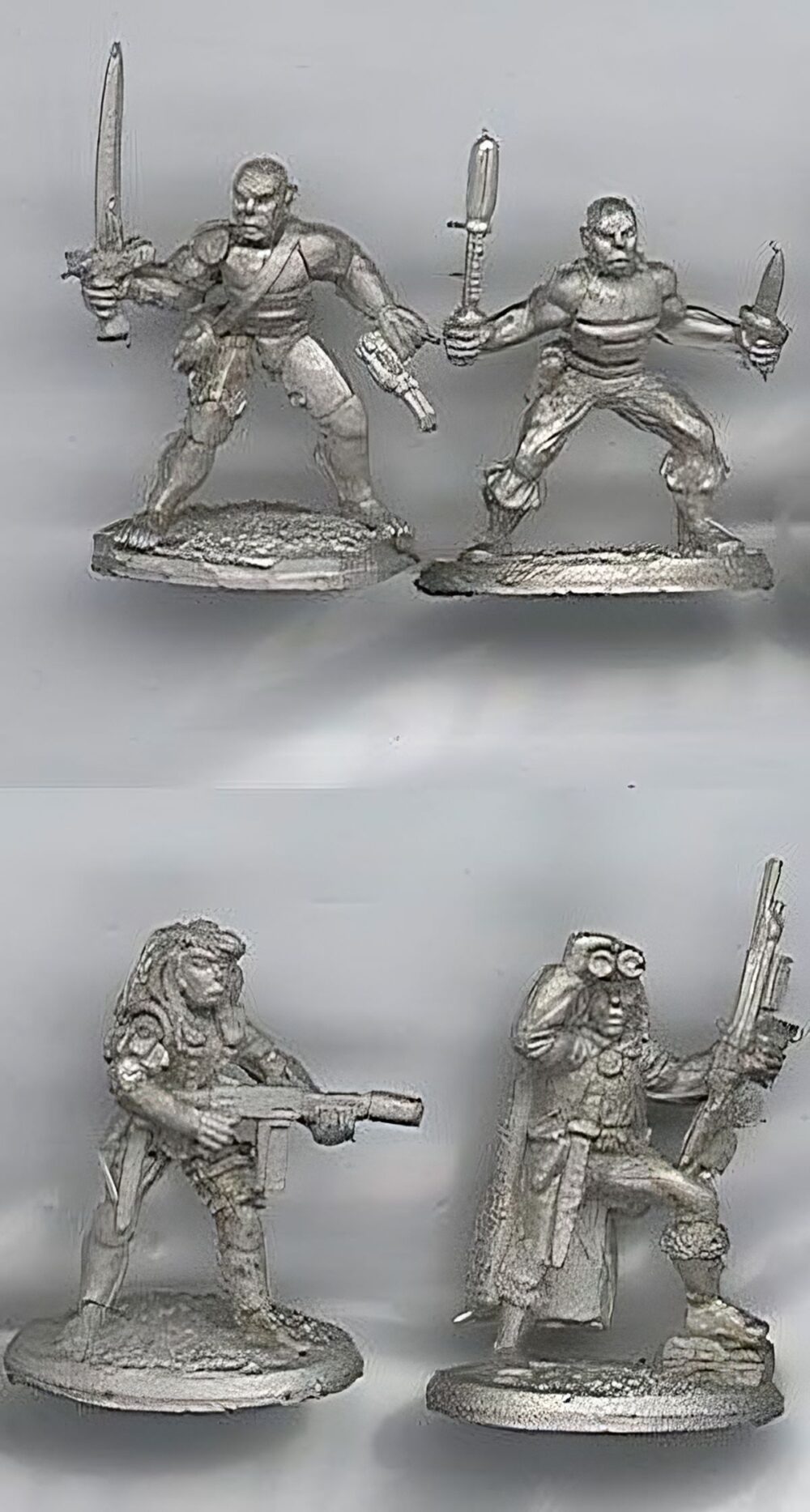 psi stalker and scouts pewter miniatures