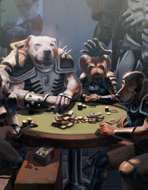 Rifts Dog boys playing Poker