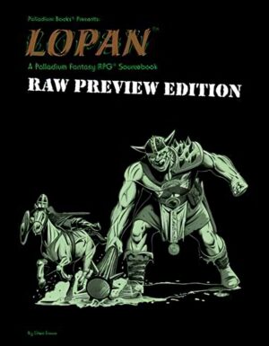 Lopan Raw Preview Cover, a giant trying to smash a knight on a horse