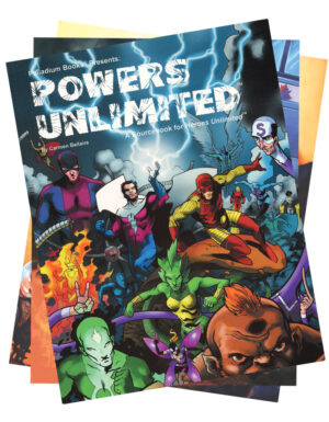 a collection of Powers Unlimited Book covers